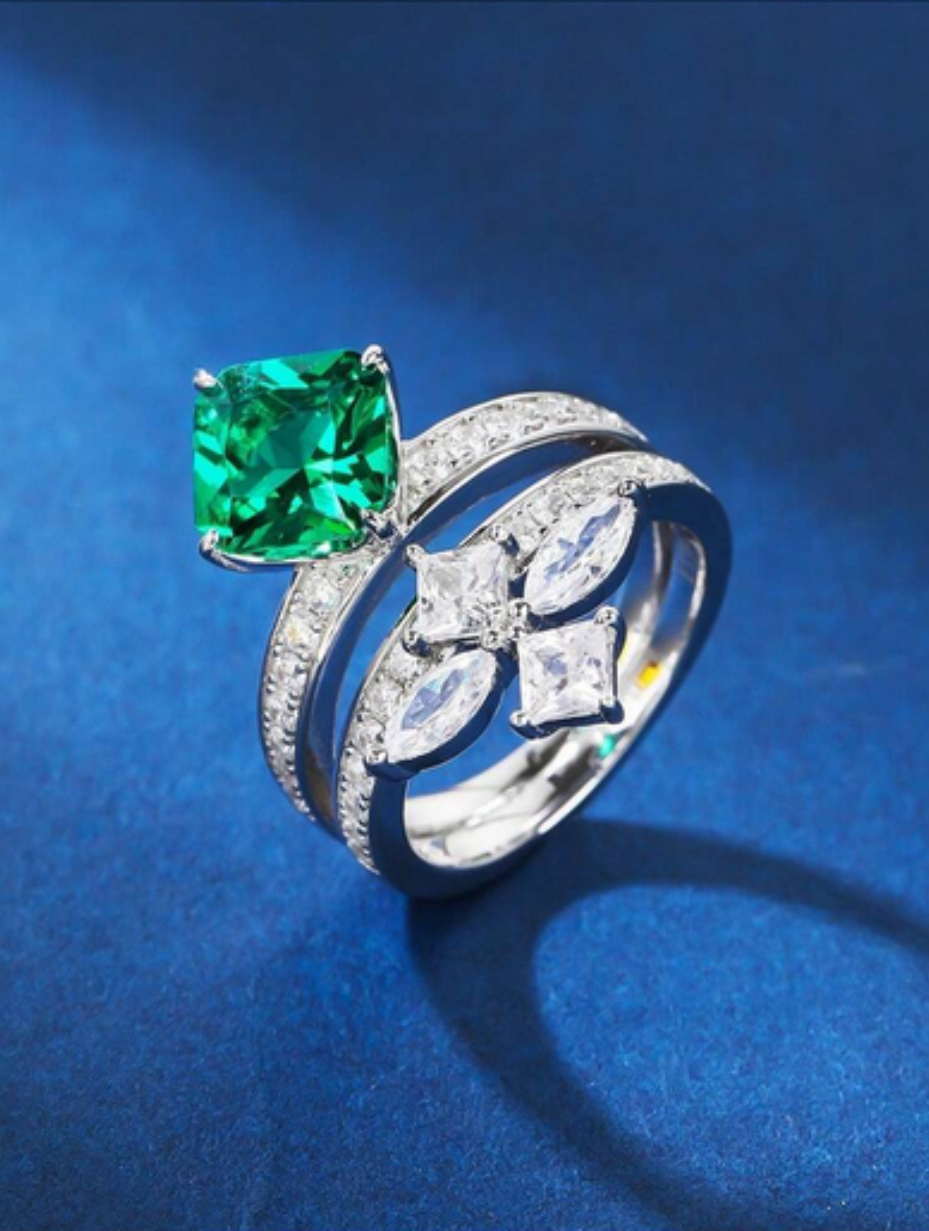 Lab Diamond Ring | 925 Sterling Silver