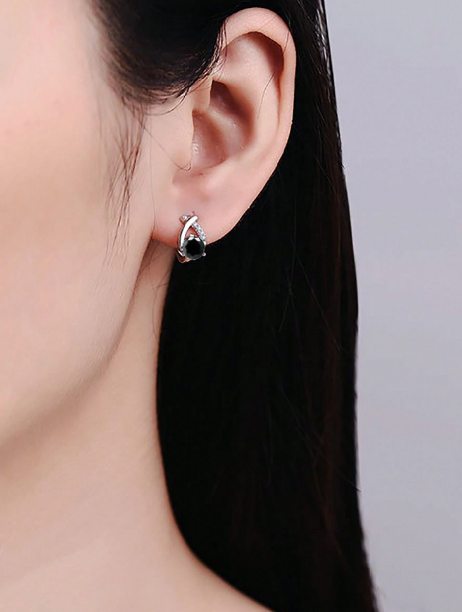Elegante Moissanit Øreringe | Luksus S925 Sterling Sølv