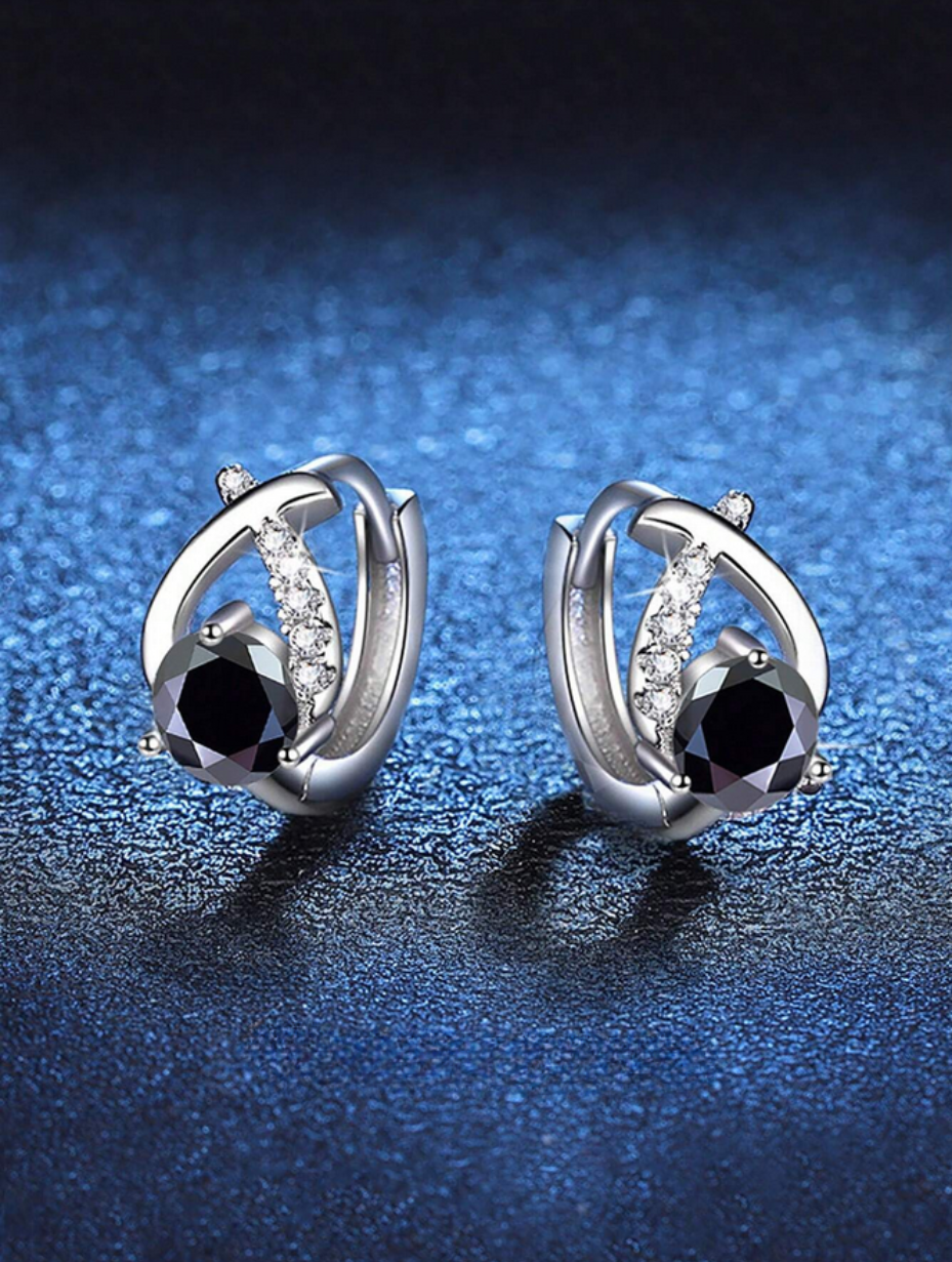 Elegante Moissanit Øreringe | Luksus S925 Sterling Sølv
