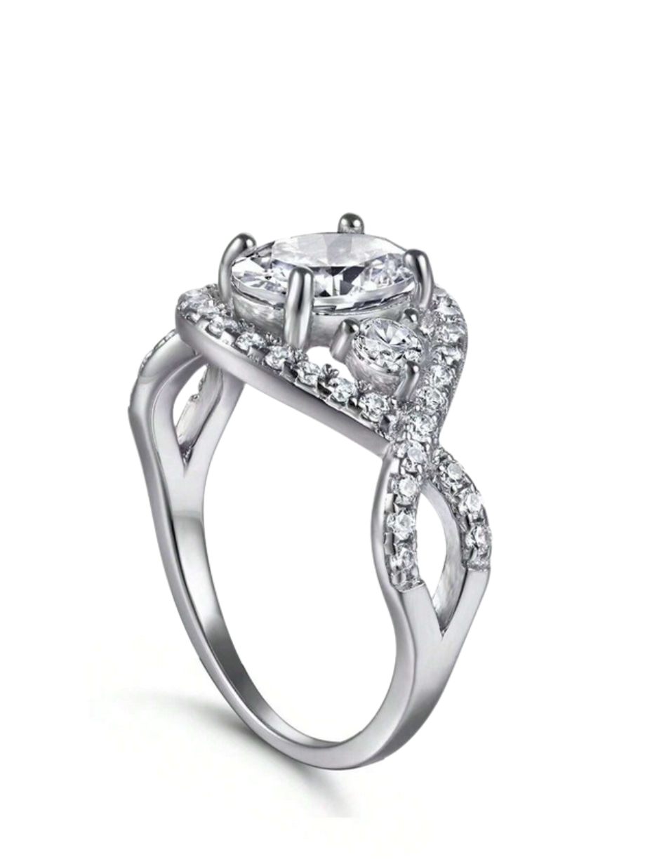 Egg-Shaped Moissanite Ring | Bold Elegance
