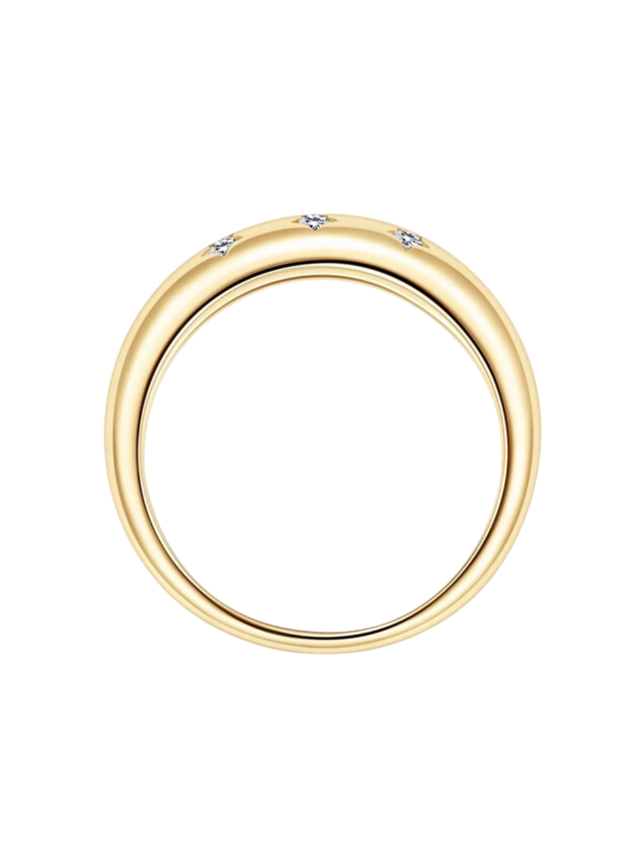 1.5mm Round Moissanite Ring | Timeless Charm