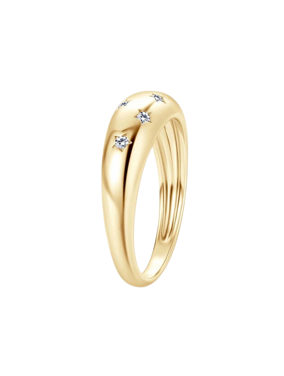 1.5mm Round Moissanite Ring | Timeless Charm