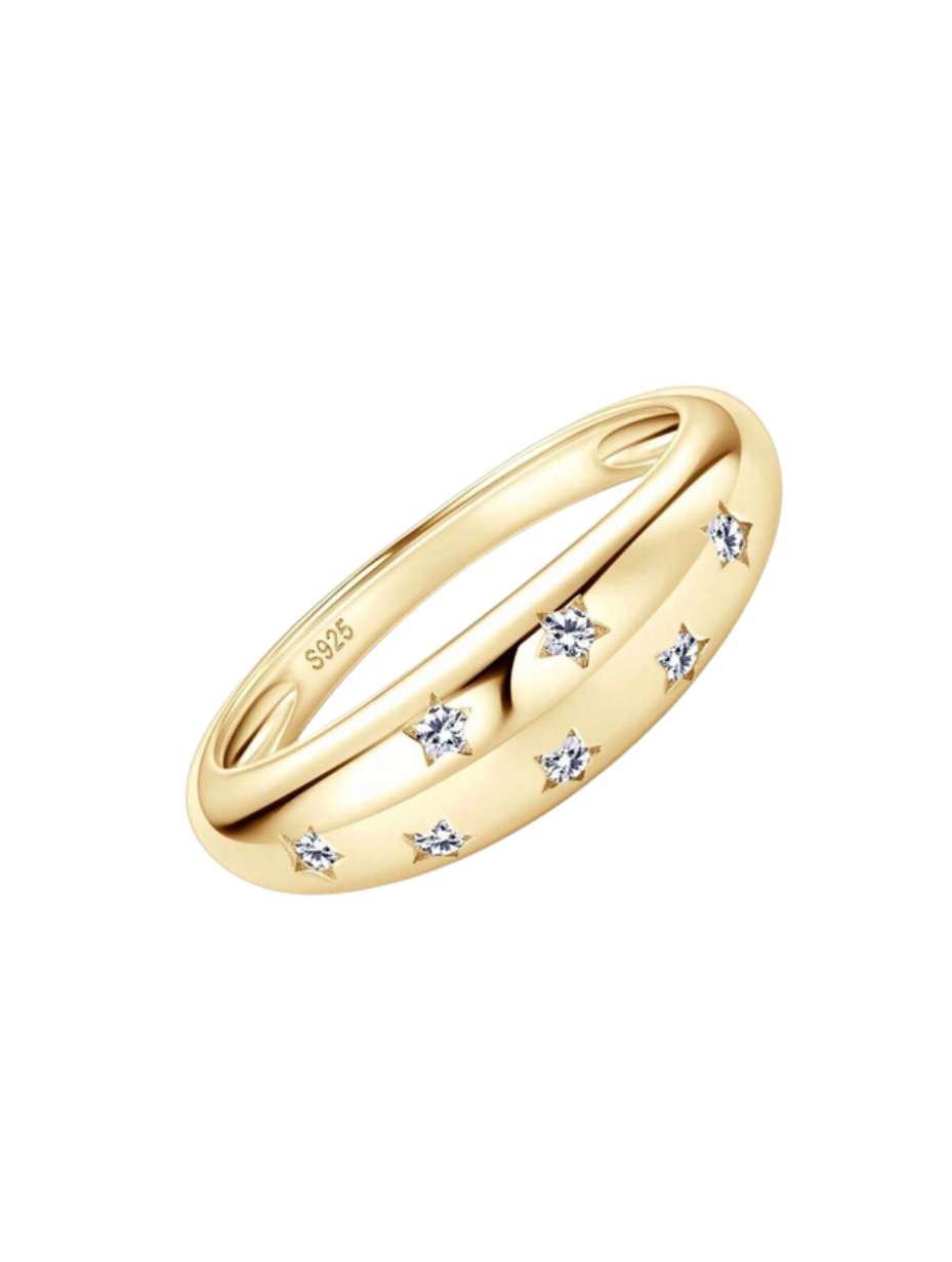1.5mm Round Moissanite Ring | Timeless Charm