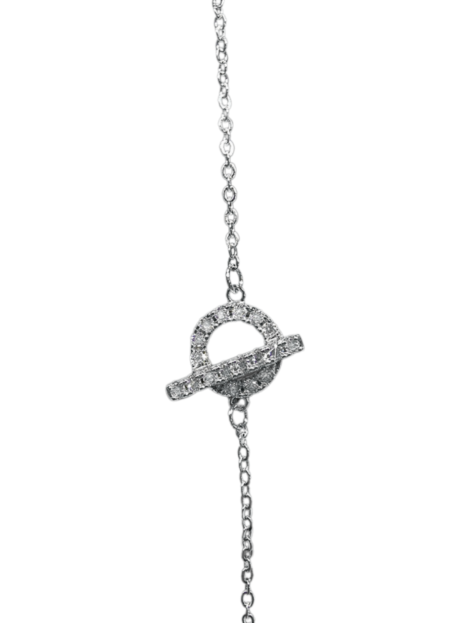 Pig Nose Moissanite Bracelet | Sterling Silver Charm