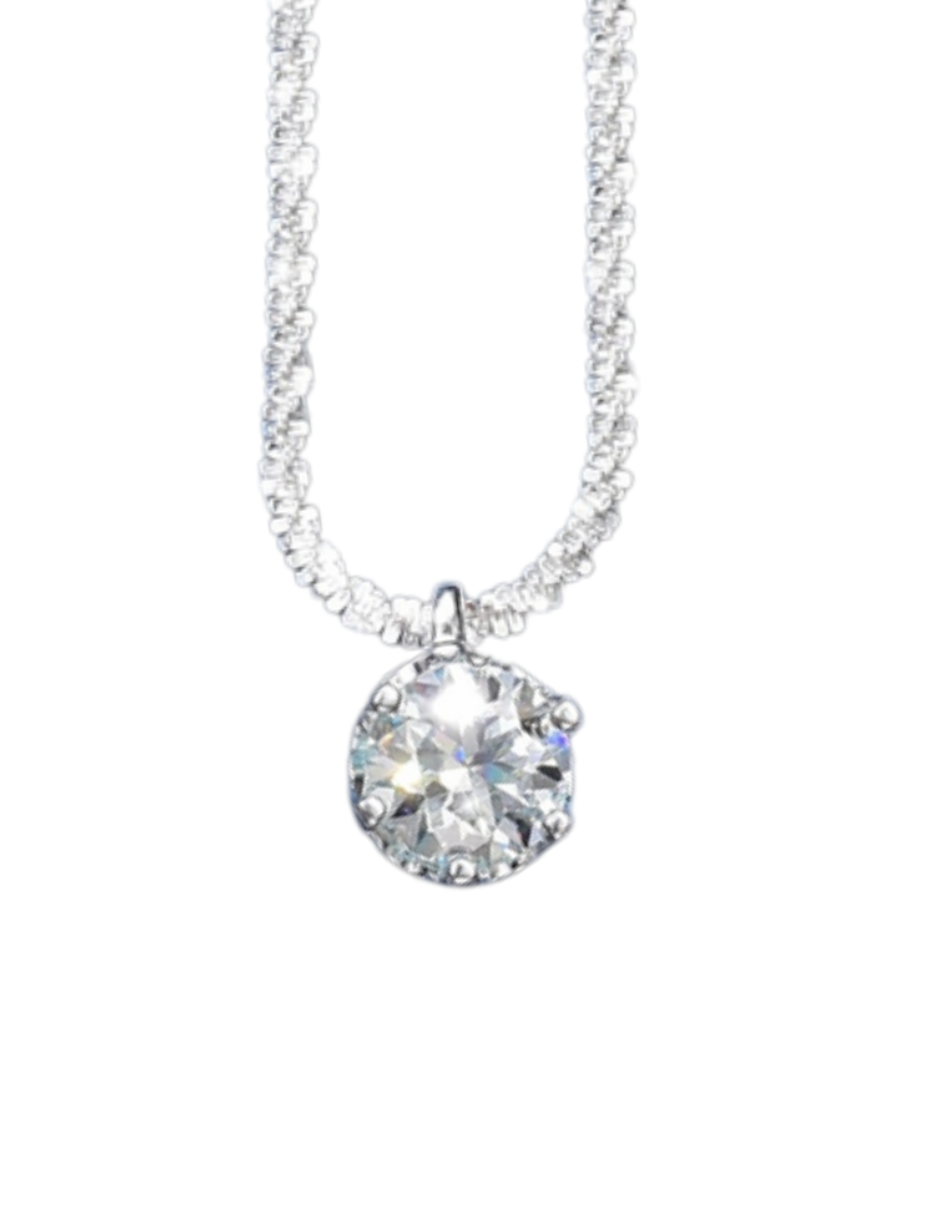 Sparkle Moissanite Promise Necklace | Timeless Luxury