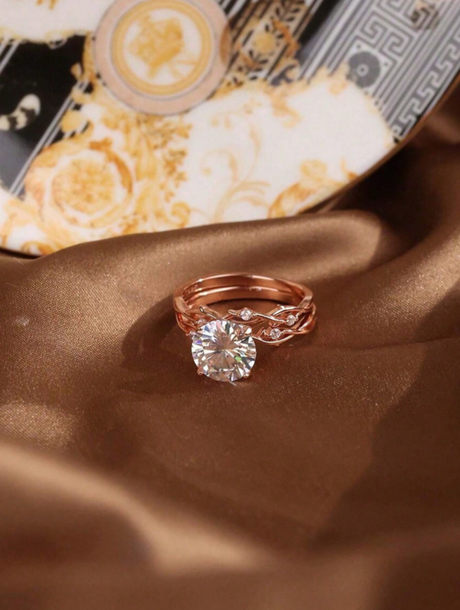 Elegant Moissanit-Grenring | Luksuriøst Design