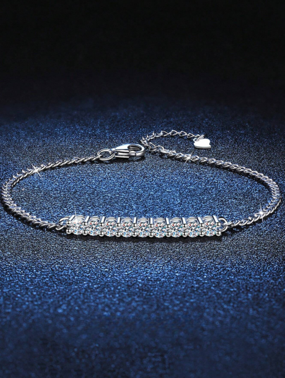 Udsøgt Moissanit Armbånd | S925 Sterling Sølv
