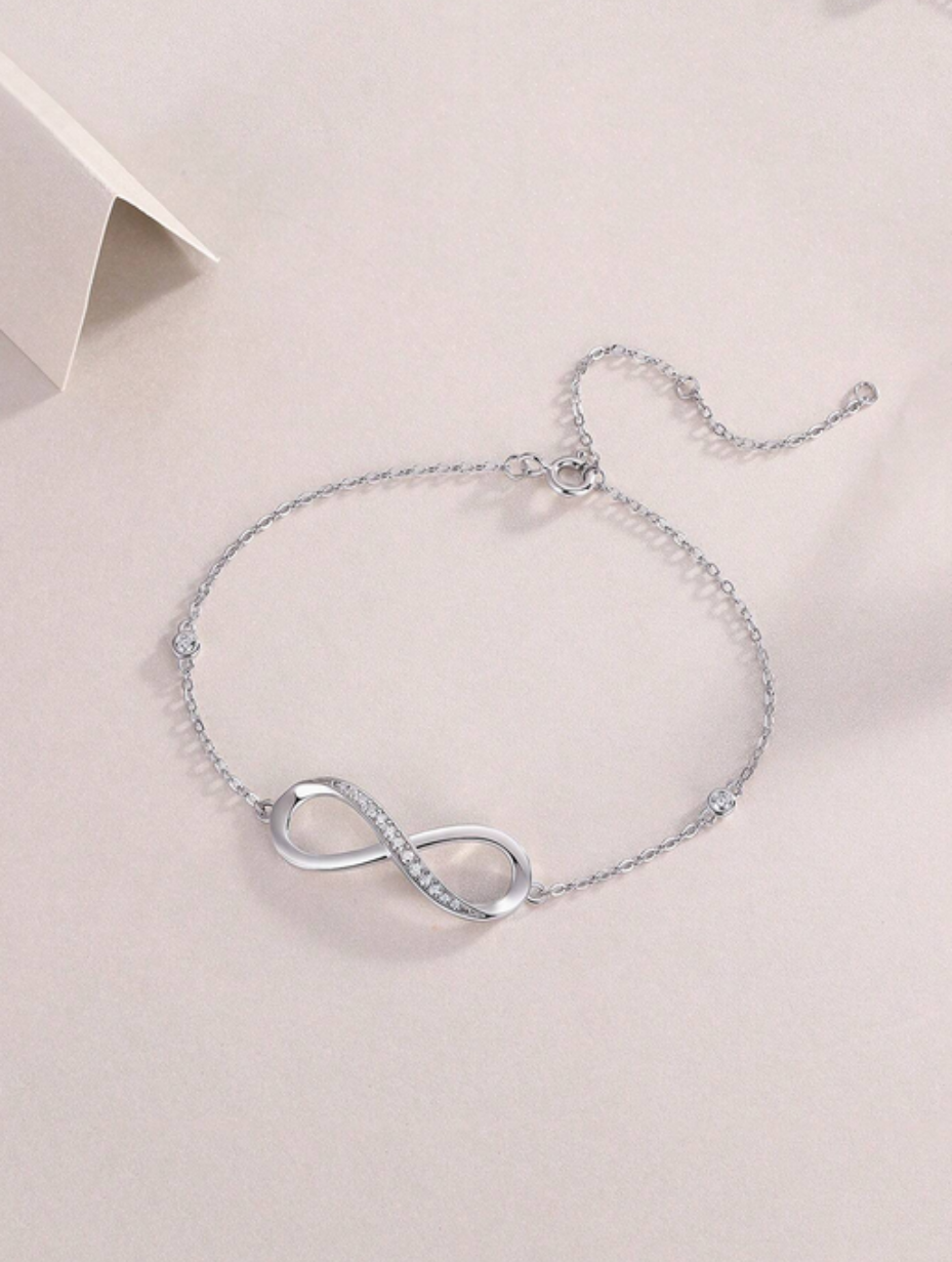 Infinity Moissanite Armbånd | S925 Sterling Sølv