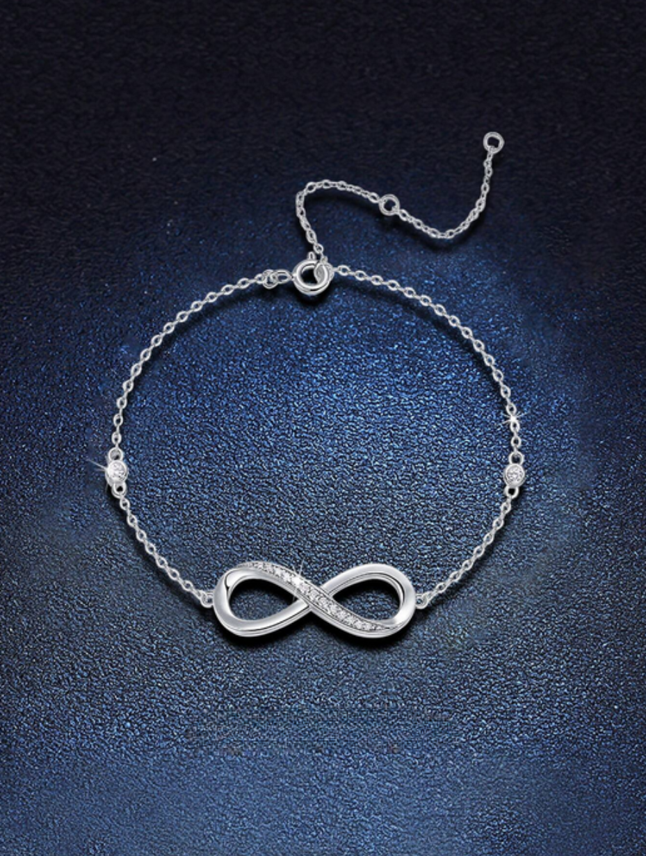 Infinity Moissanite Armbånd | S925 Sterling Sølv