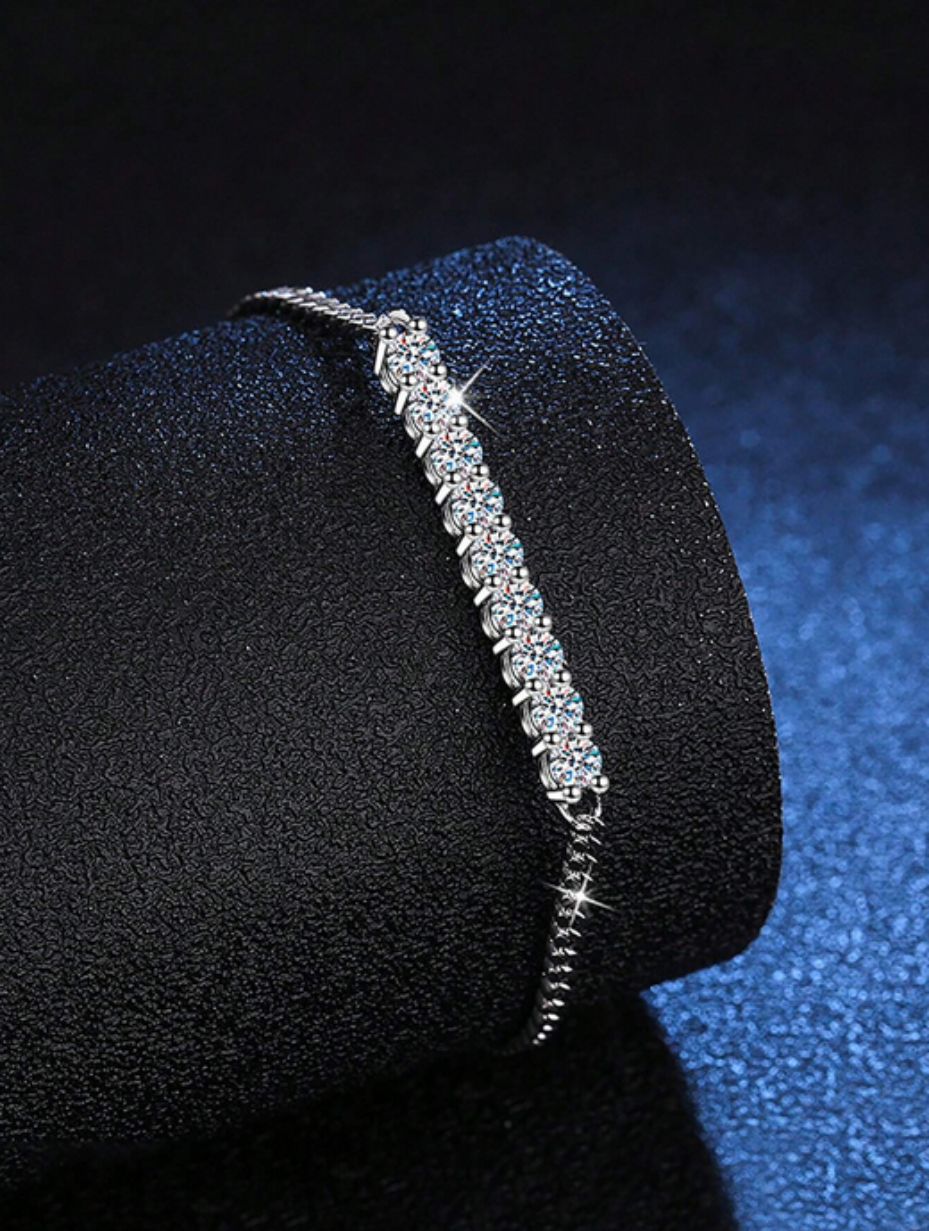 Udsøgt Moissanit Armbånd | S925 Sterling Sølv