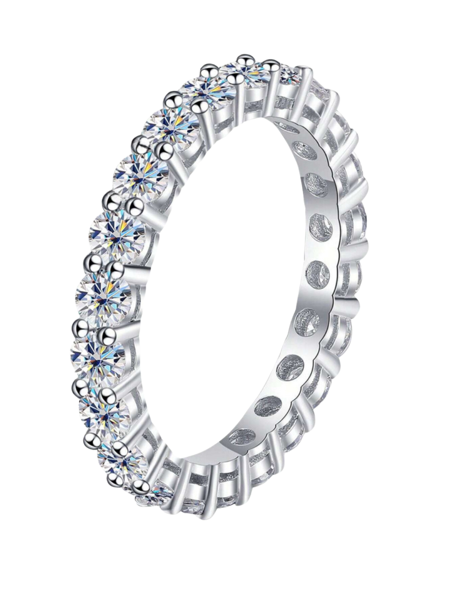 Moissanite Solitaire Ring | Glamorøst S925 Sterling Sølv