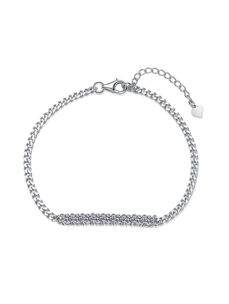 Udsøgt Moissanit Armbånd | S925 Sterling Sølv