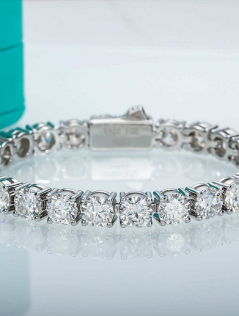 Evig Udstråling Moissanite Tennisarmbånd | S925 Sterling Sølv