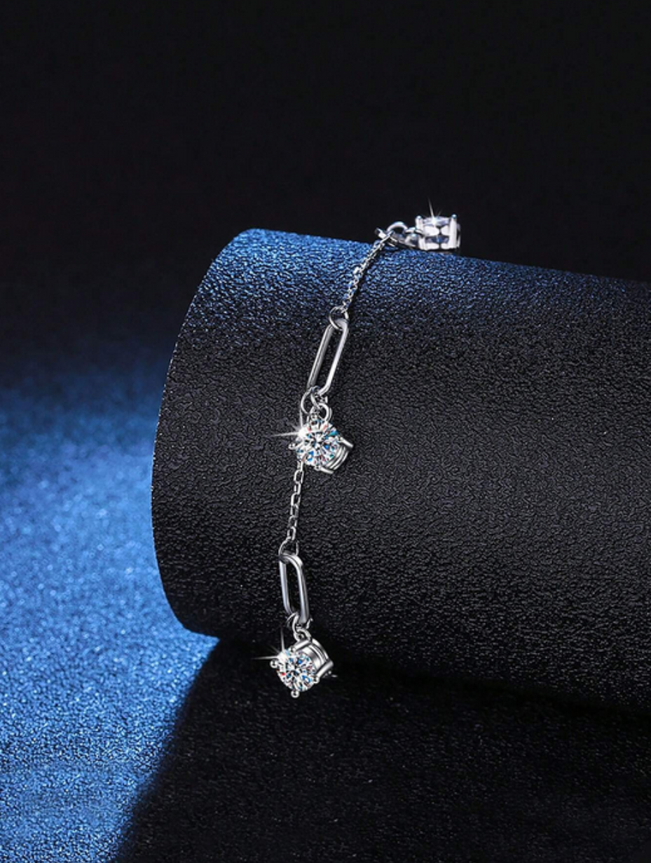 Luxurious Moissanite Bracelet | S925 Sterling Silver