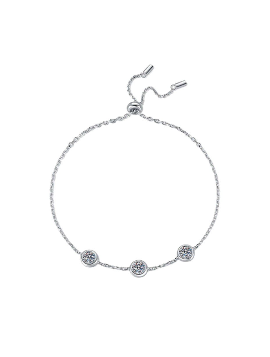 Elegant Moissanit Armbånd | S925 Sterling Sølv