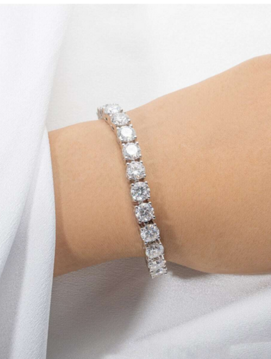 Evig Udstråling Moissanite Tennisarmbånd | S925 Sterling Sølv