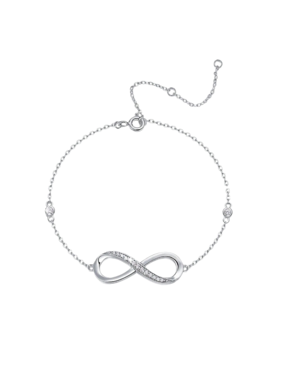 Infinity Moissanite Armbånd | S925 Sterling Sølv