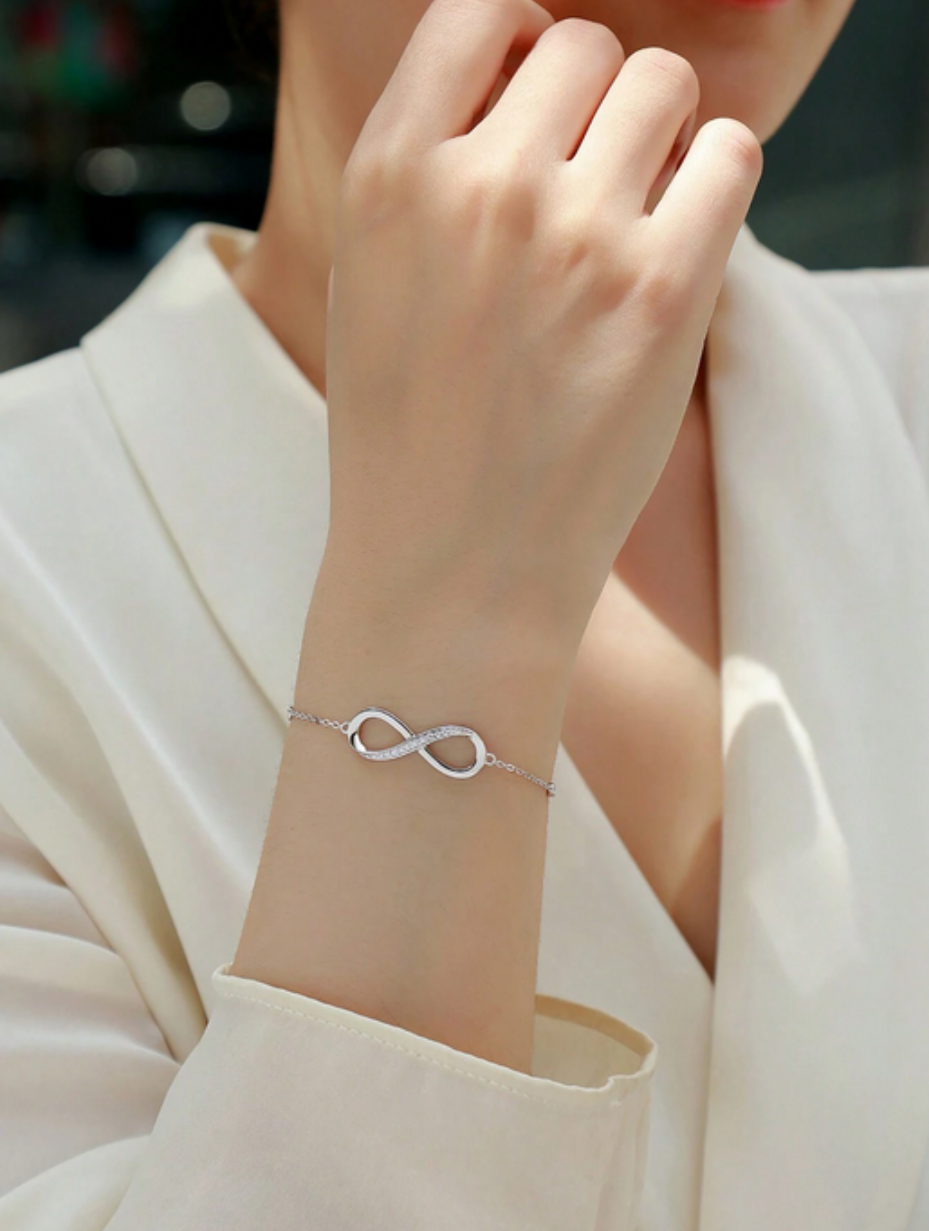 Infinity Moissanite Armbånd | S925 Sterling Sølv