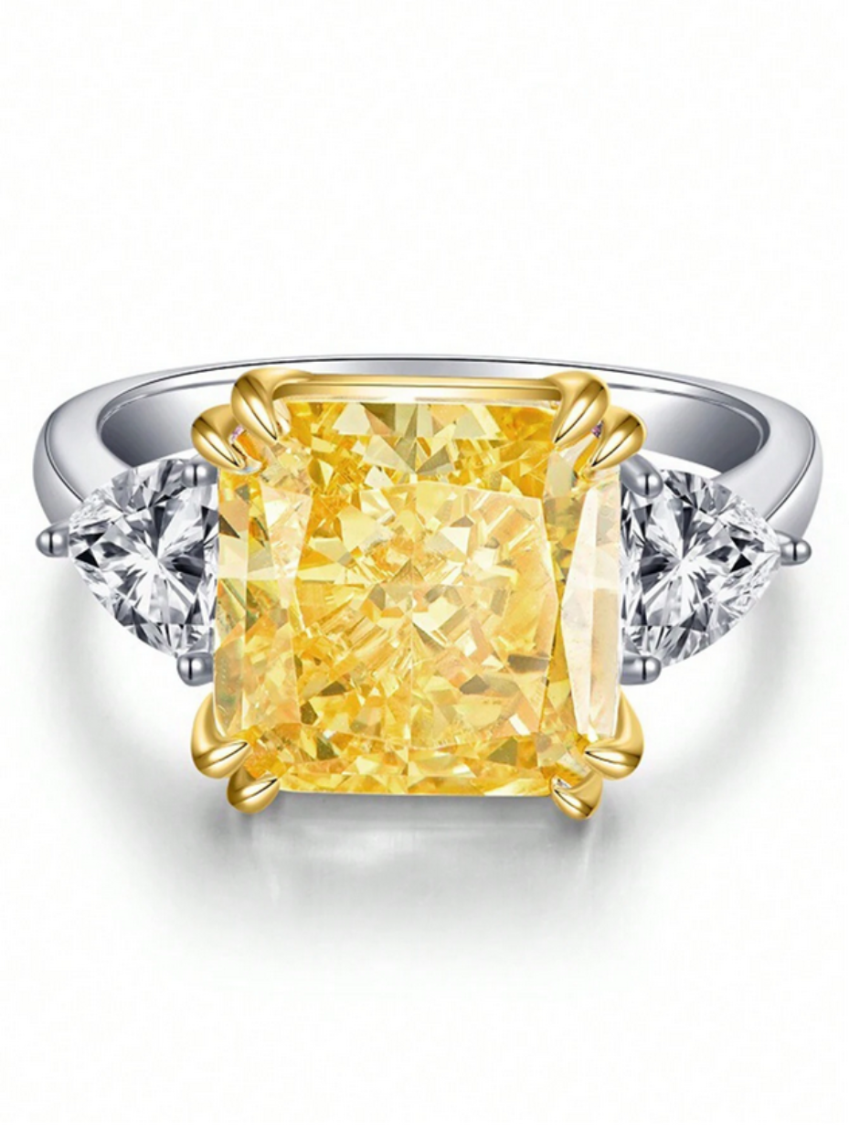 Gul Strålende Ring | Unik og Elegant