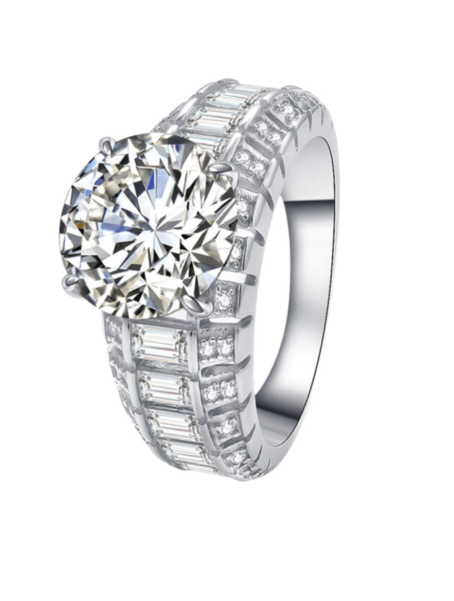 Moissanit Ring – S925 Let Luksus