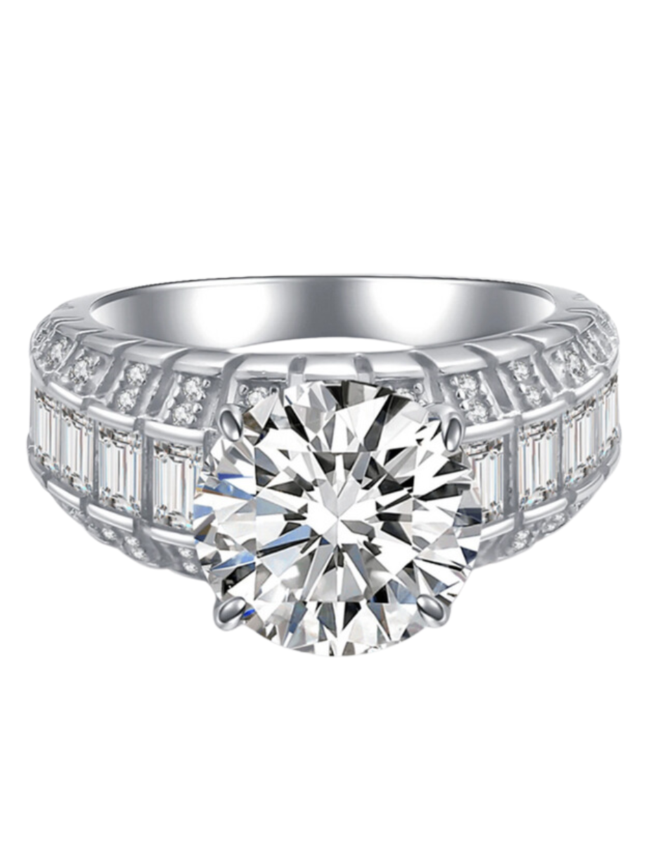 Moissanit Ring – S925 Let Luksus