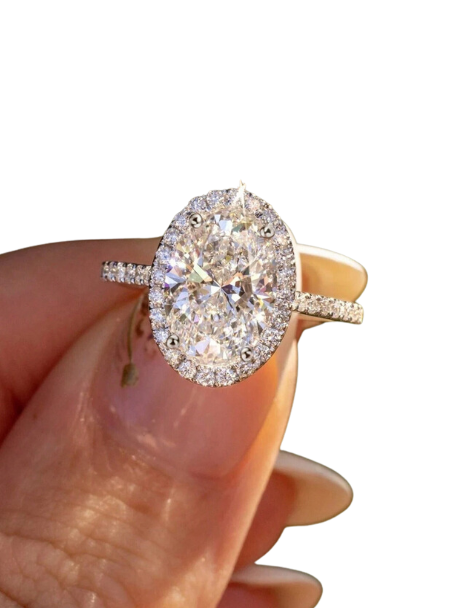Moissanit Evigheds Ring – S925 Sølv