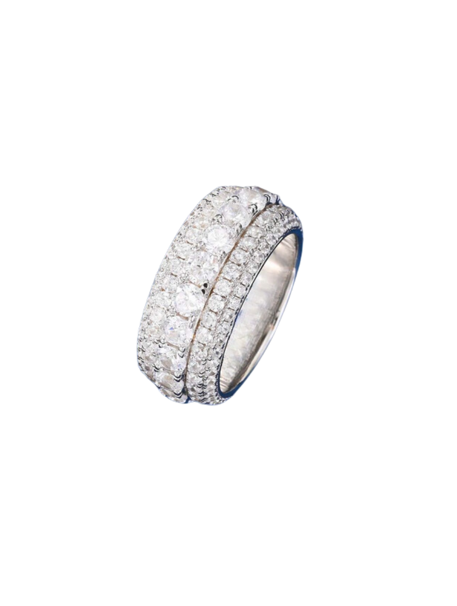 Moissanit Herre Ring | Forgyldt