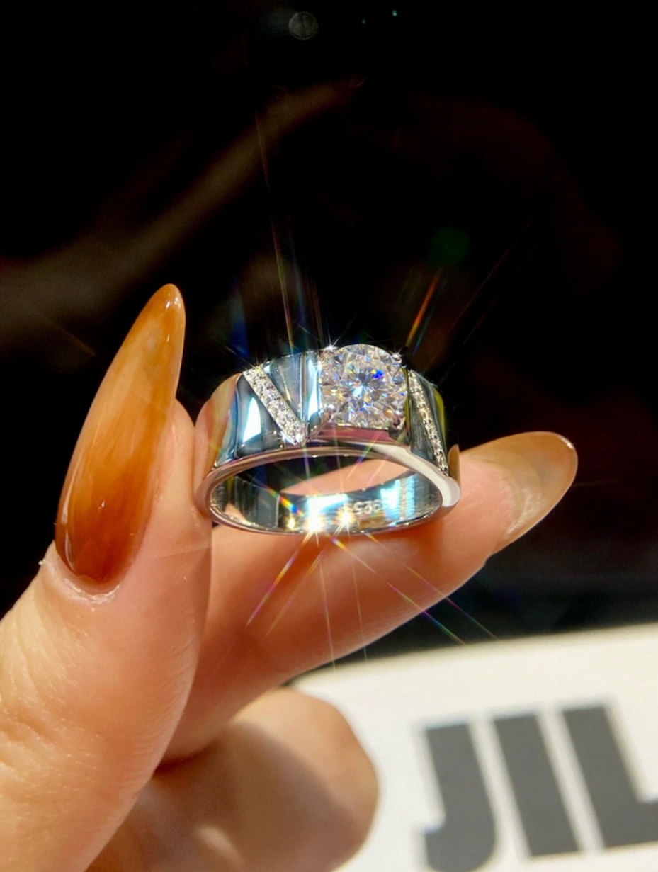 925 Sterlingsølv Ring | Klassisk Rundt Design