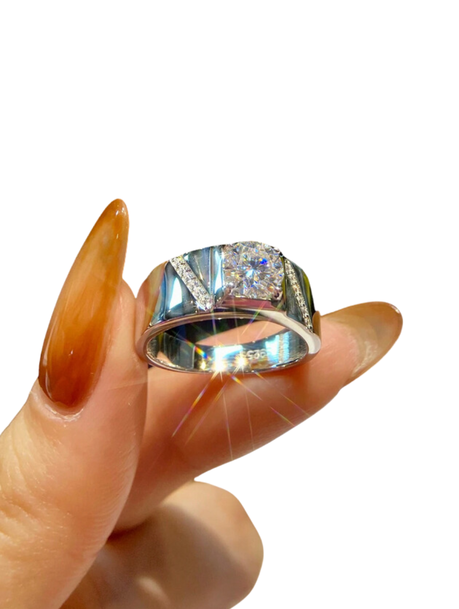 925 Sterlingsølv Ring | Klassisk Rundt Design