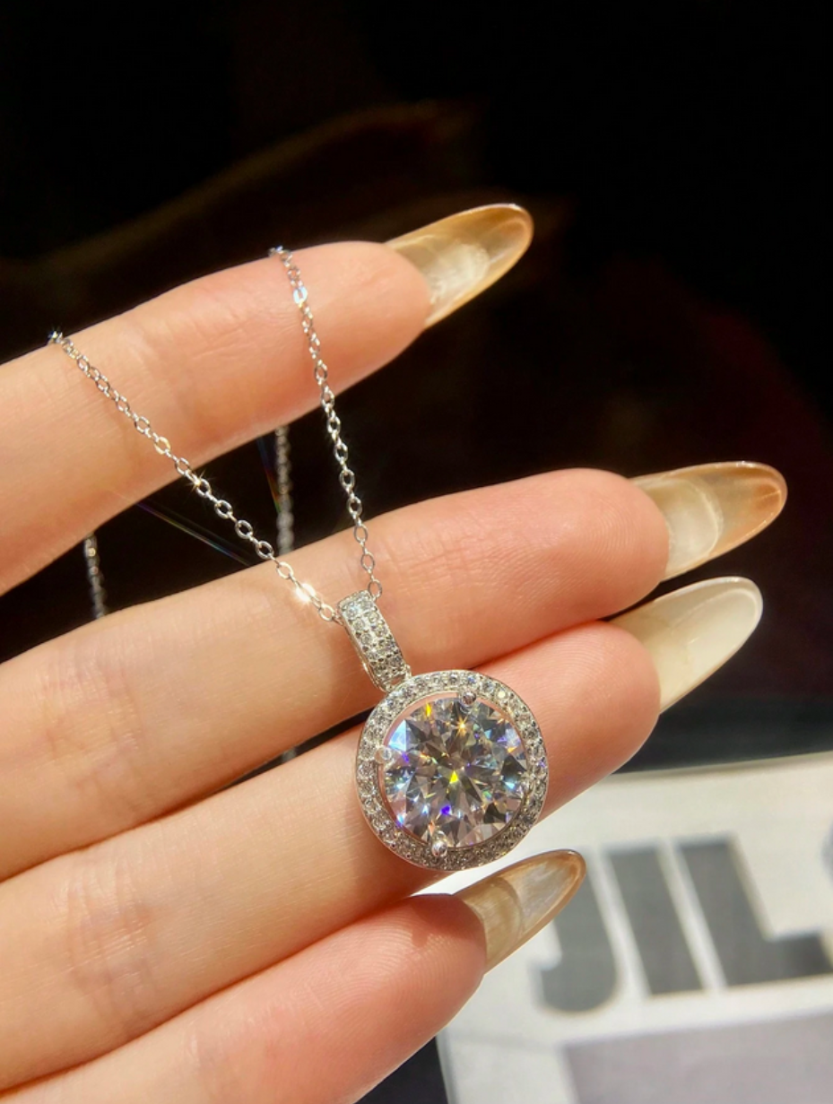 Moissanite Snowflake Pendant | S925 Silver