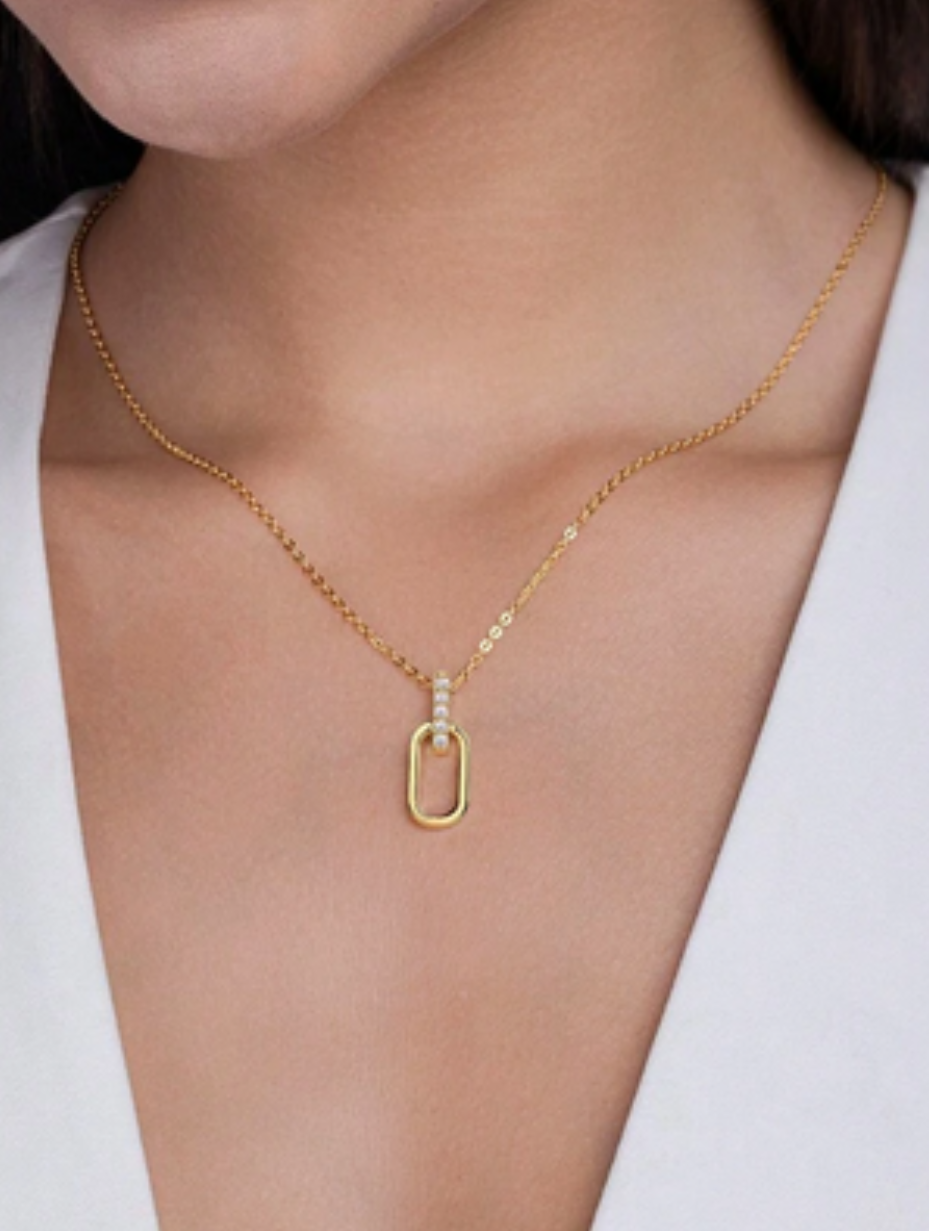 Delicate Moissanite Pendant | Hollow S925 Design