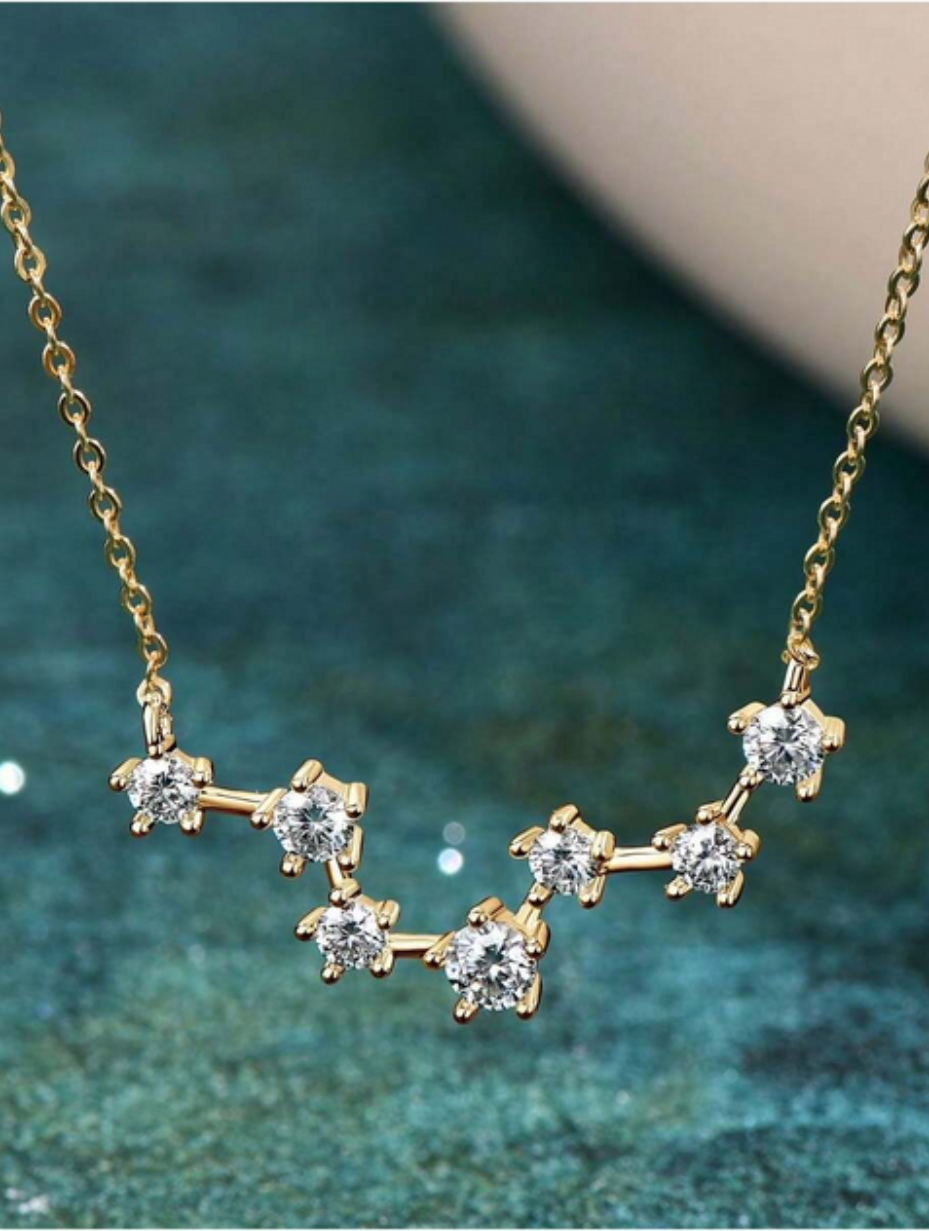 Unique Molecular Structure 925 Sterling Silver Moissanite Necklace