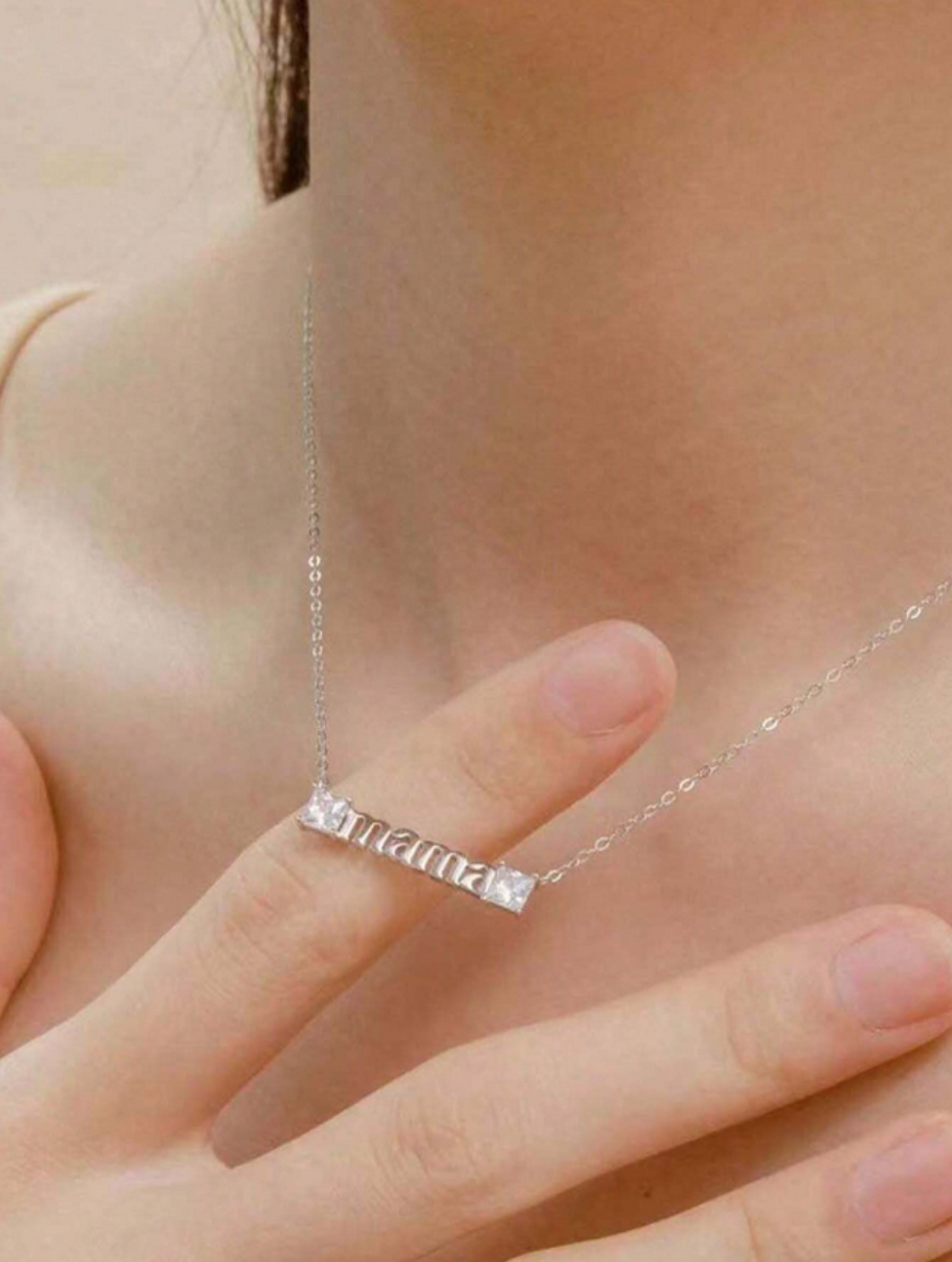 Mother Pendant Moissanite Necklace