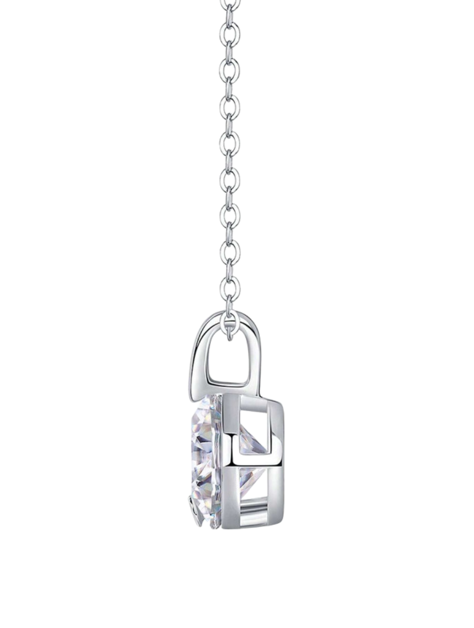 Stylish Moissanite Pendant Necklace