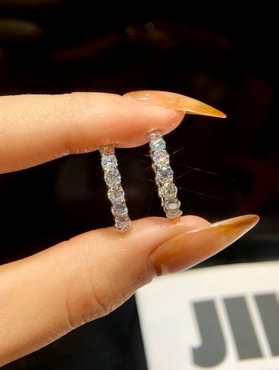 Moissanite Stud Earrings | Elegant Design