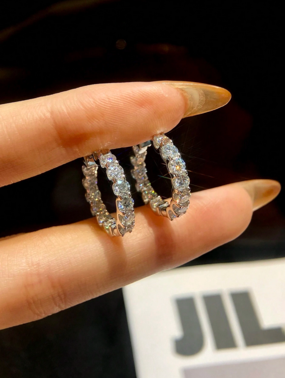 Moissanite Stud Earrings | Elegant Design