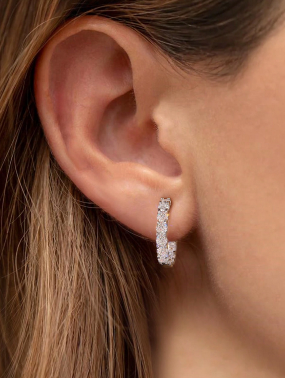 Moissanite Stud Earrings | Elegant Design