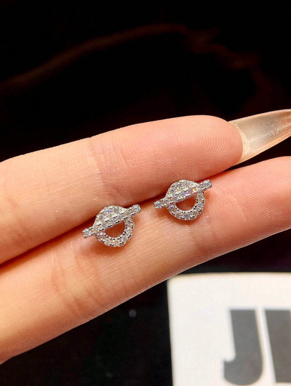 Grisnæse Moissanit Øreringe | S925 Sterling Sølv