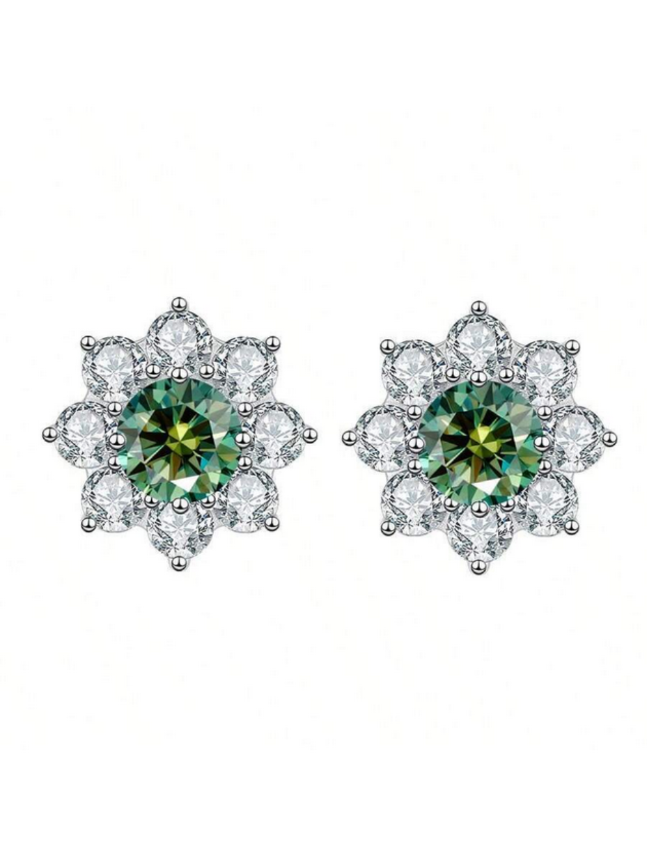 Sparkling Moissanite Stud Earrings | D Color VVS1