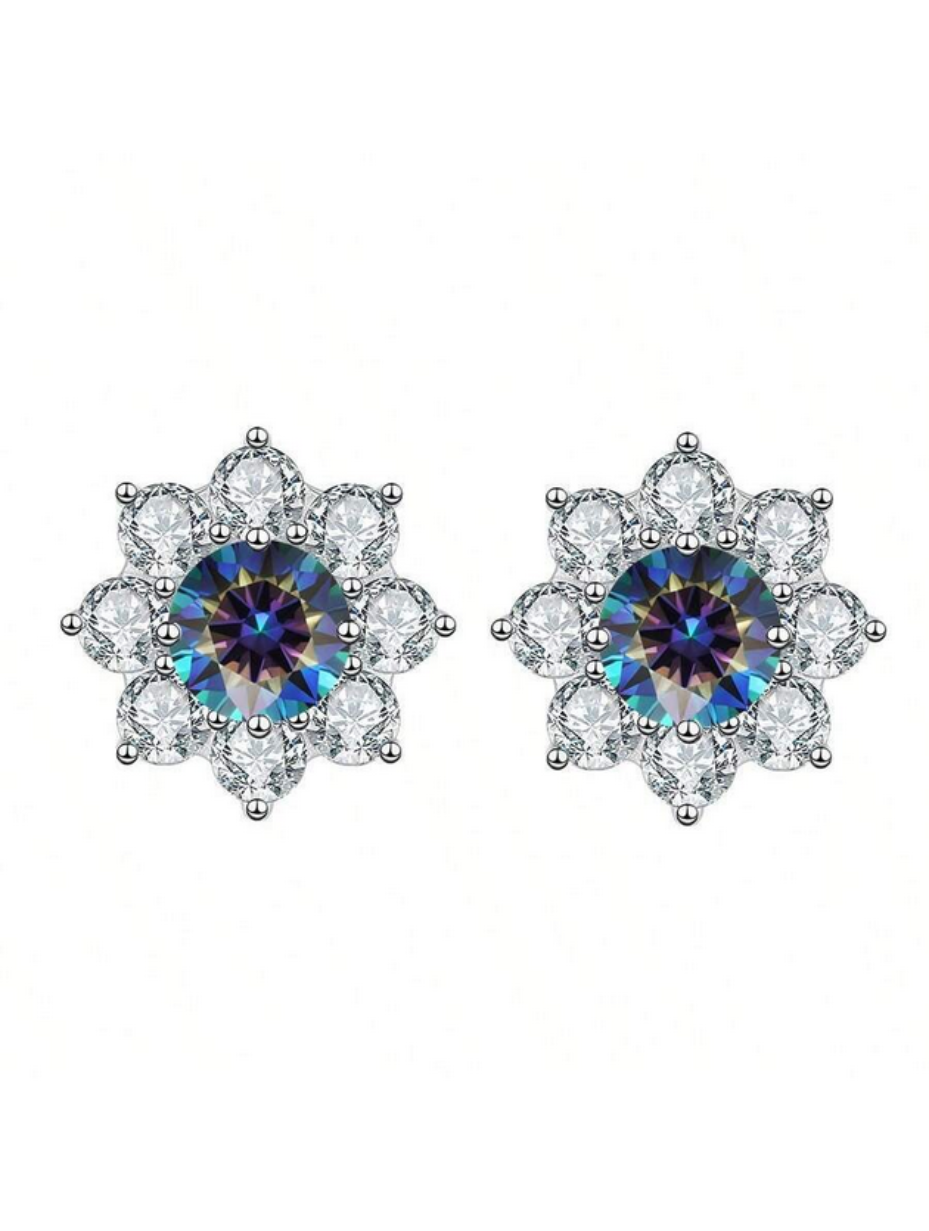 Sparkling Moissanite Stud Earrings | D Color VVS1
