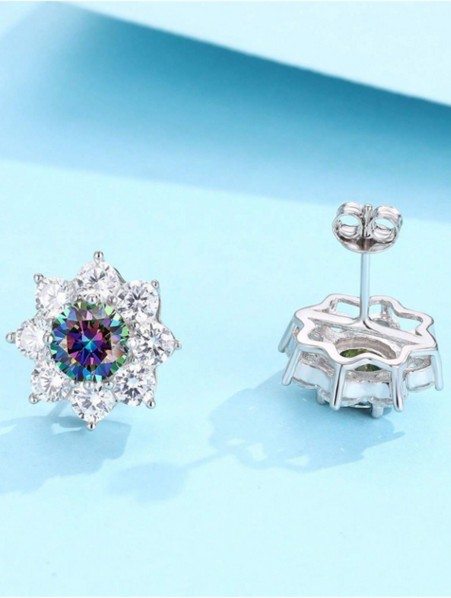 Sparkling Moissanite Stud Earrings | D Color VVS1
