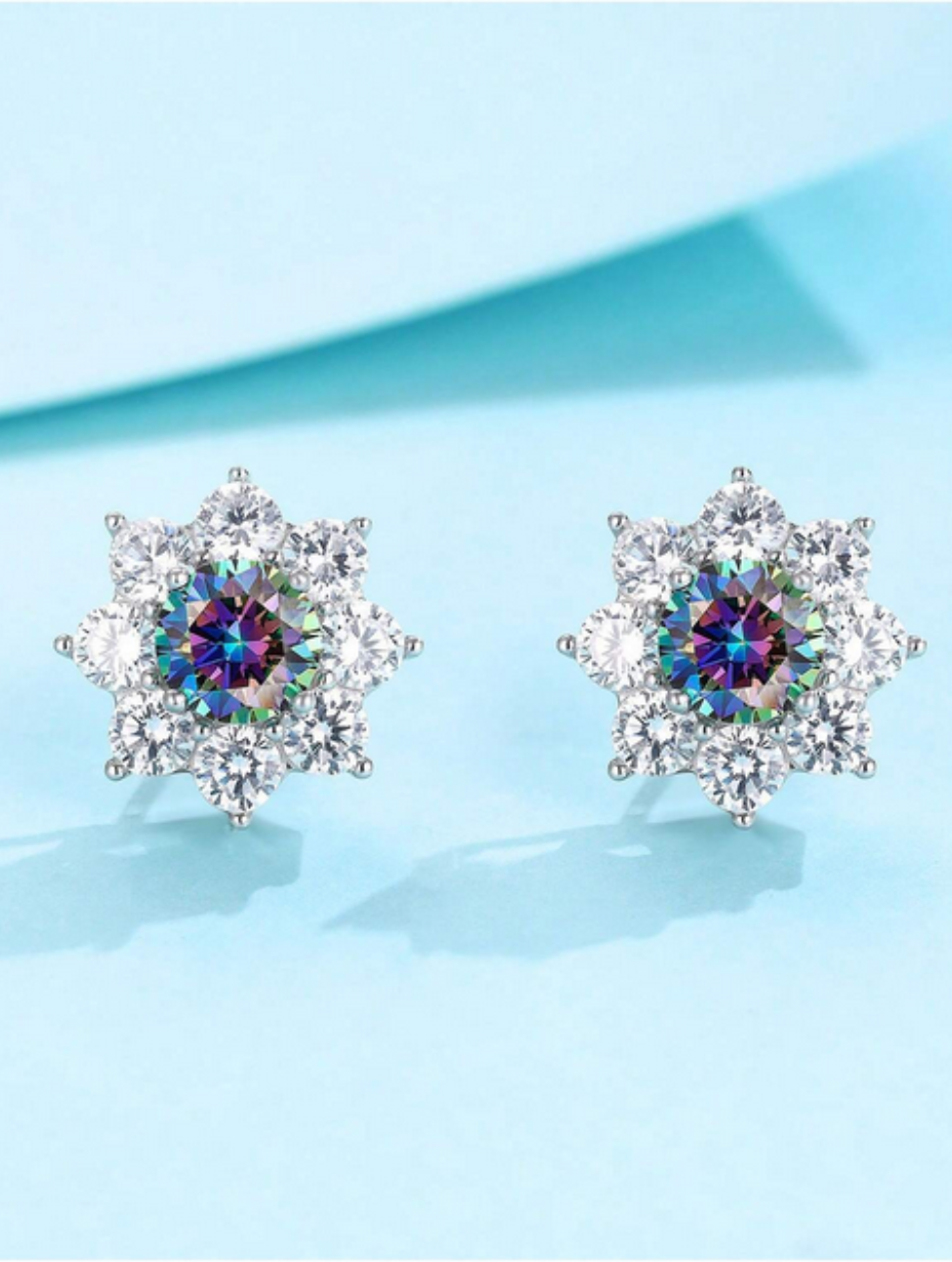 Sparkling Moissanite Stud Earrings | D Color VVS1