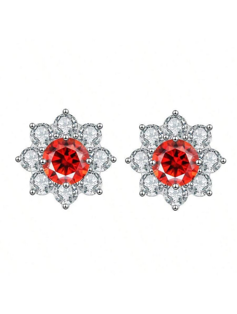 Sparkling Moissanite Stud Earrings | D Color VVS1