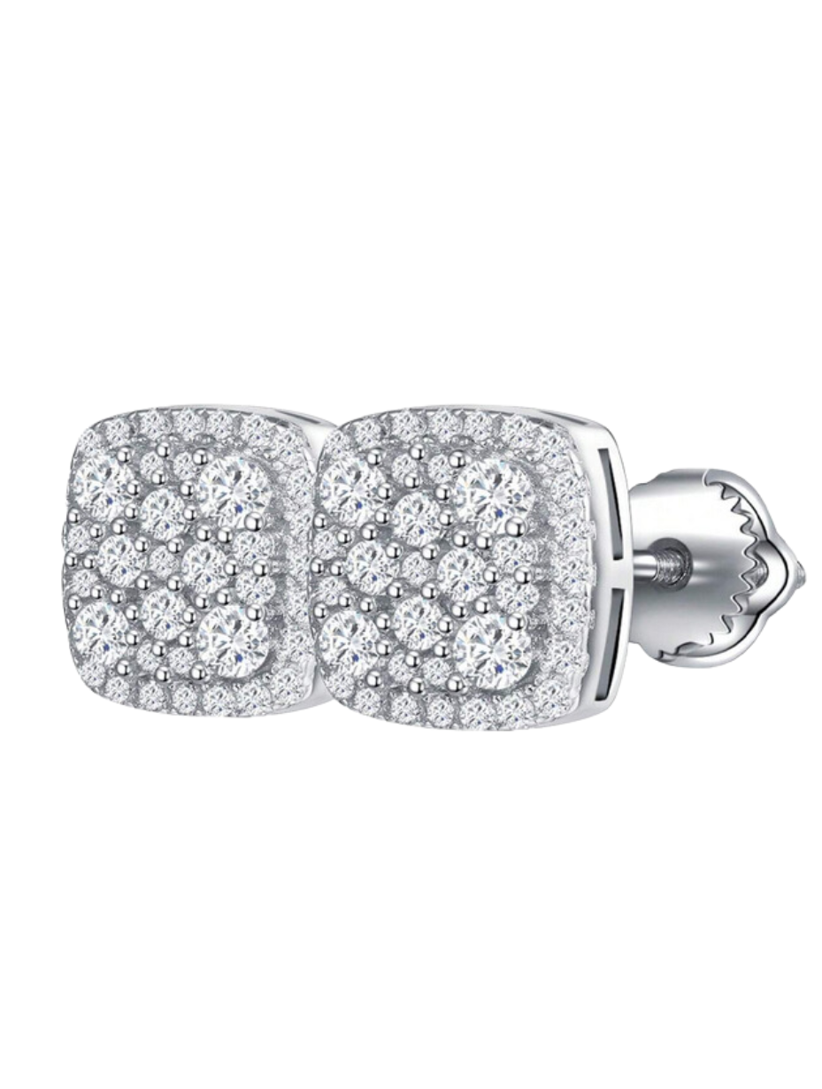 Pude Moissanit Øreringe | S925 Sterling Sølv