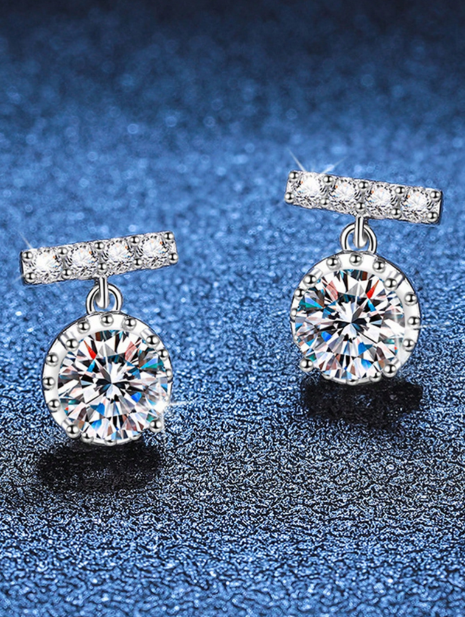 Moissanite Stud Earrings | Elegant & Versatile