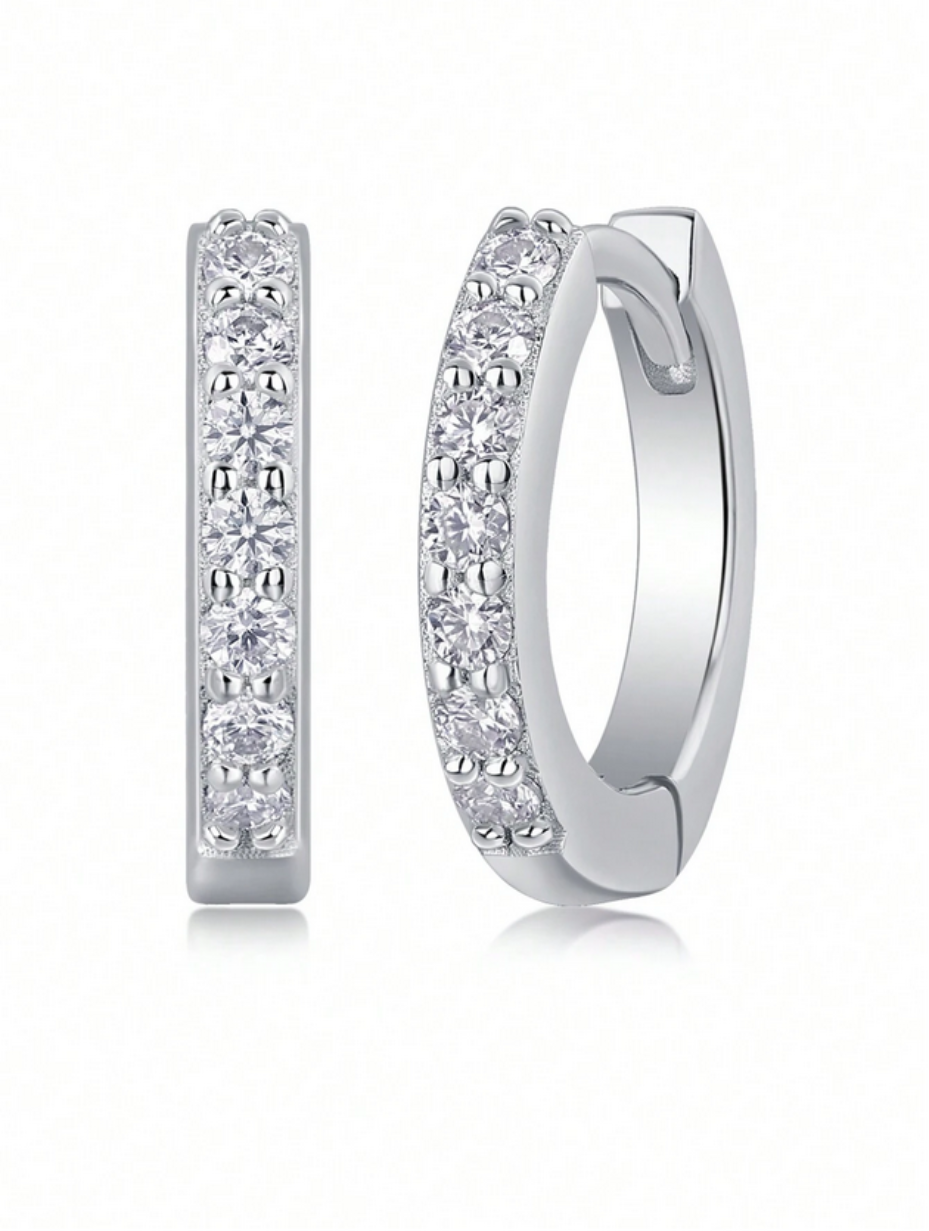 7 Gem Moissanite Earrings | 925 Sterling Silver