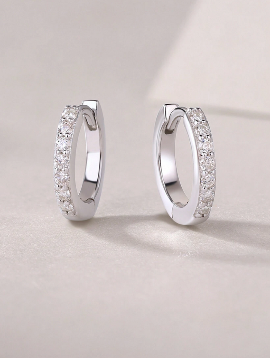 7 Gem Moissanite Earrings | 925 Sterling Silver