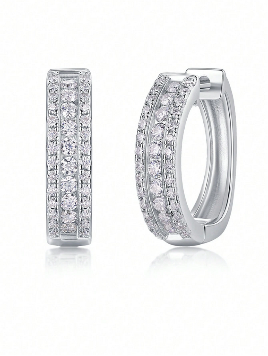 Timeless Moissanite Earrings | 925 Sterling Silver