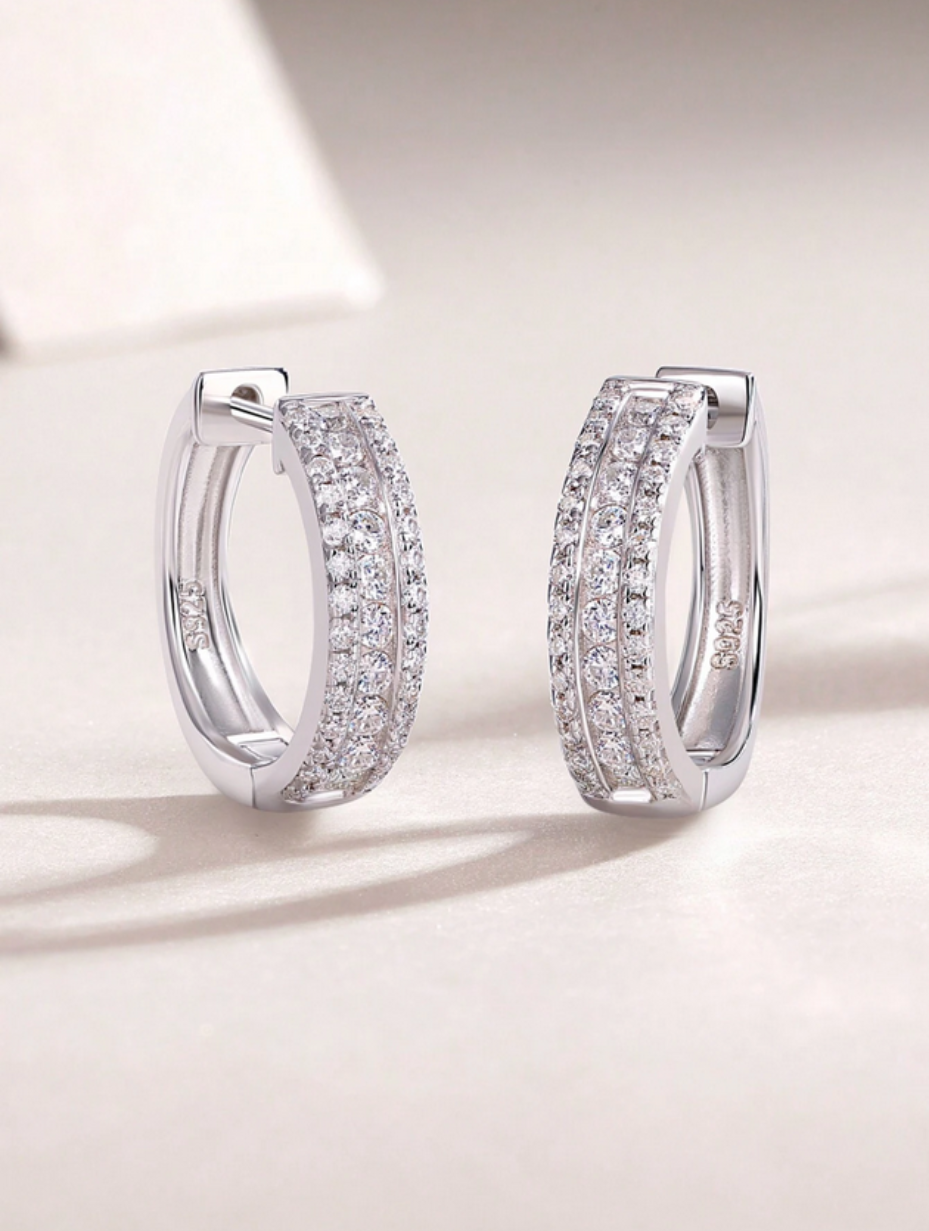 Timeless Moissanite Earrings | 925 Sterling Silver