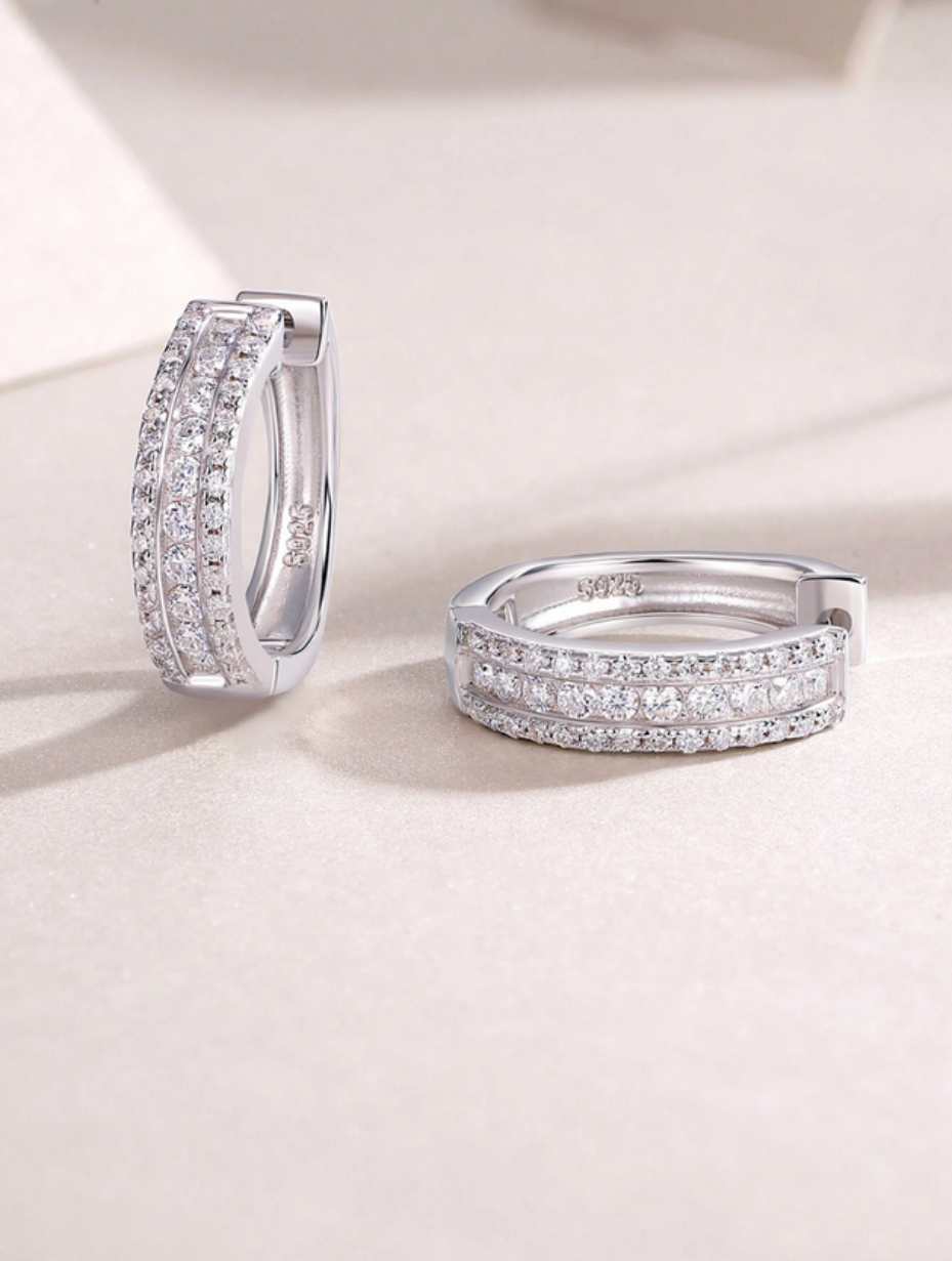 Timeless Moissanite Earrings | 925 Sterling Silver